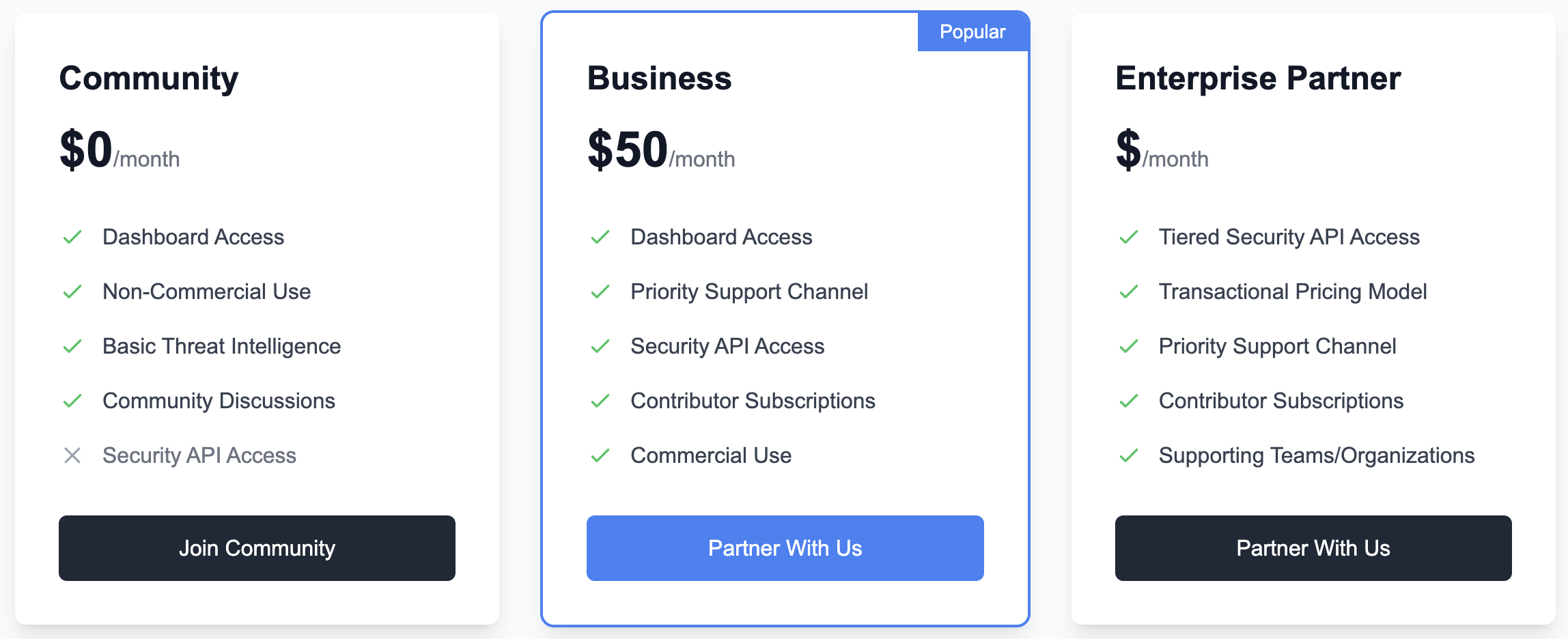 Membership Plans Interface